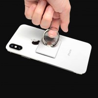 Finger Ring Mobile Stand (Silver)