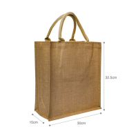 Jute Border Canvas Bag