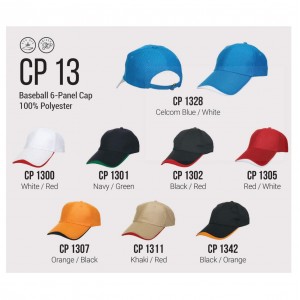 Polyester Baseball 6-Panel Cap (Two Toned)