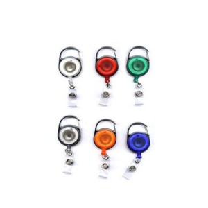 Translucent Hook-Over Clips Assorted Colours Retractable Reels